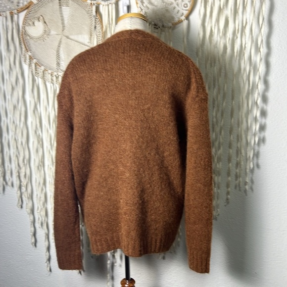 RE/DONE Oversized Alpaca Blend 90's Cardigan Size XS in Camel - Picture 7 of 13